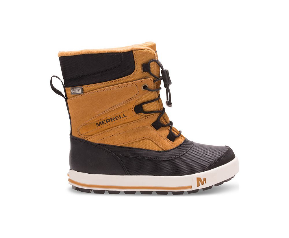 Merrell Boots Brown/Black - Snow Bank 2.0 - Kids 95DEXTJSY